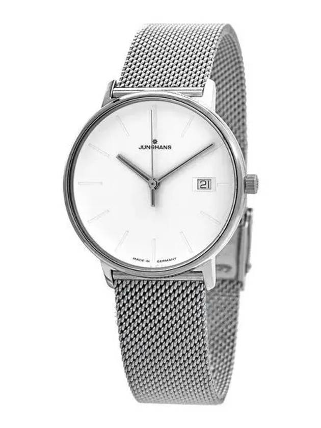 4204600 Junghans Quartz White Dial Ladies Watch