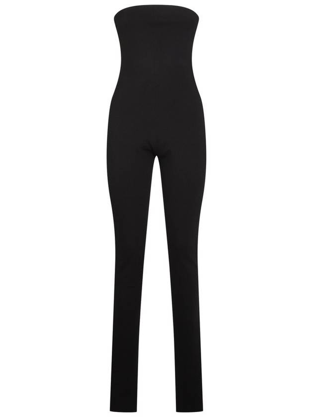 Attico 스트랩리스 지퍼 점프수트