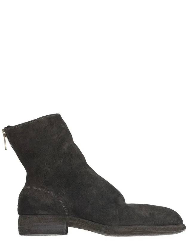 Guidi 백 지퍼 디테일 앵클 부츠 986HORSEREVERSE_BLKT