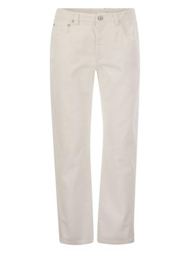 25SS 브루넬로 쿠치넬리 스트레이트 팬츠 M0H81P5847 WHITE