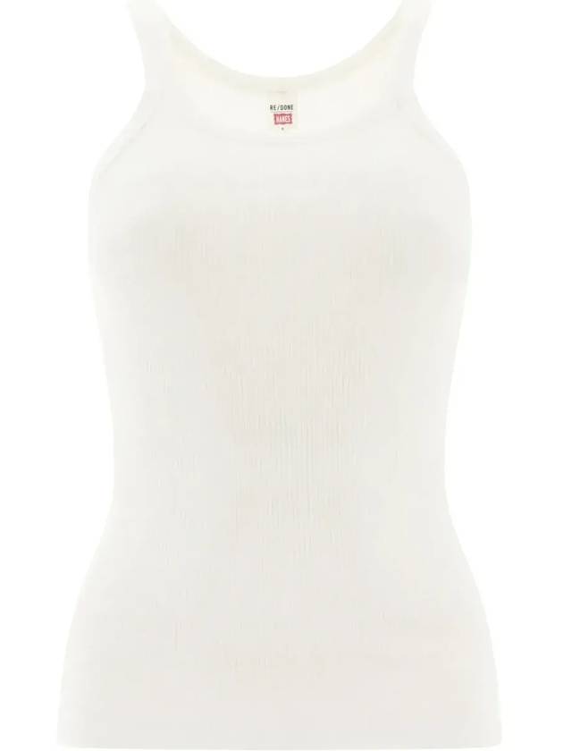 RE DONE 골지 탱크탑 R242WTK1_OPTICWHITE