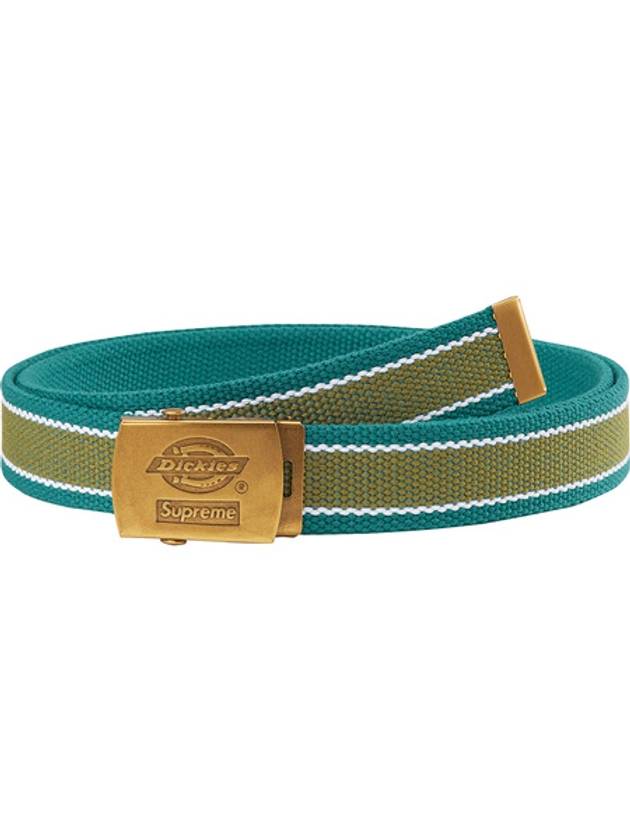 22SS 슈프림 디키즈 스트라이프 위빙 벨트 틸 Supreme Dickies Stripe Webbing Belt Teal