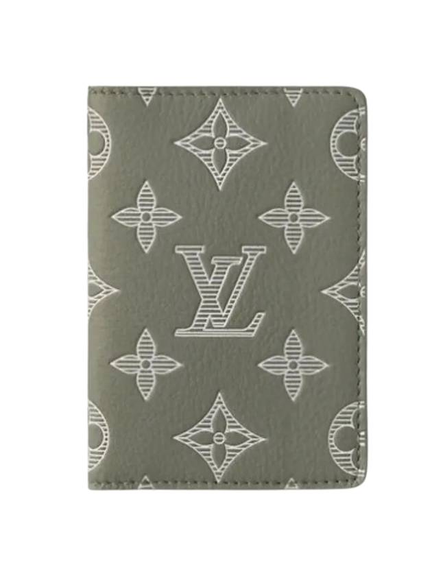 루이비통 포켓 오거나이저 모노그램 섀도우 반지갑 그린