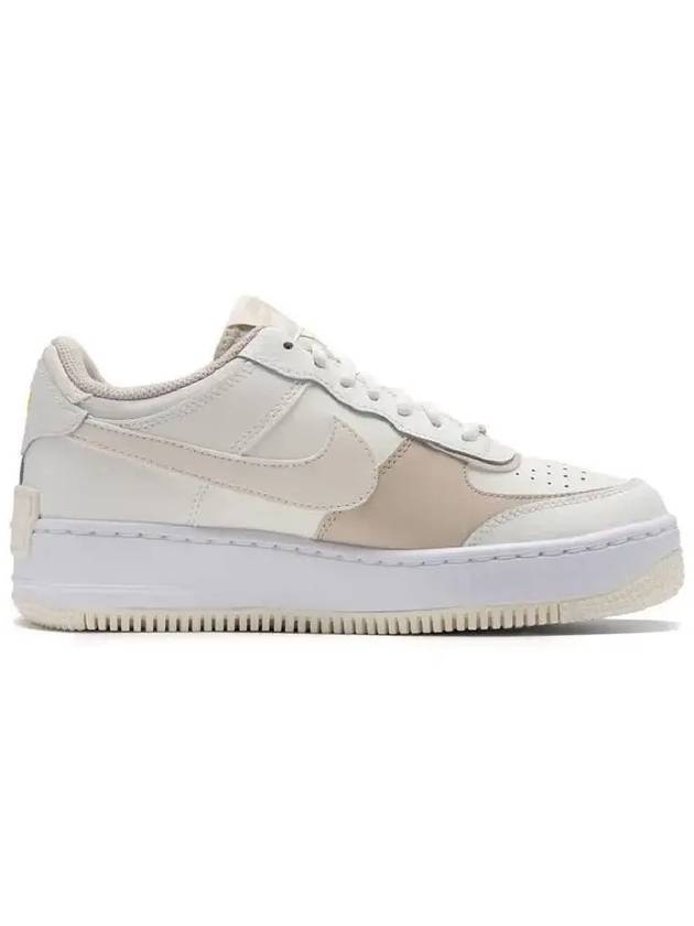 나이키 에어포스 1 쉐도우 로우탑 스니커즈 새일 페일 아이보리