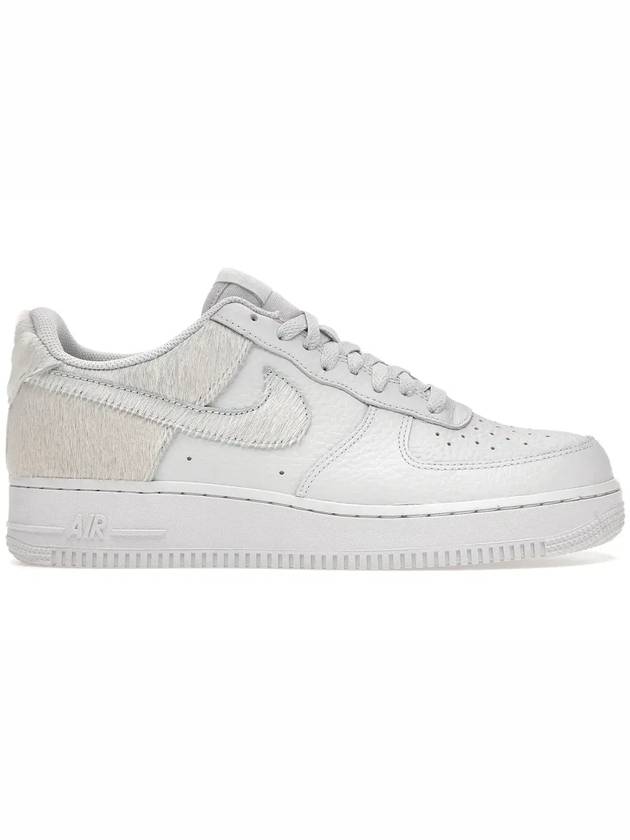 나이키 에어포스 1 로우 화이트 포니 헤어 힐