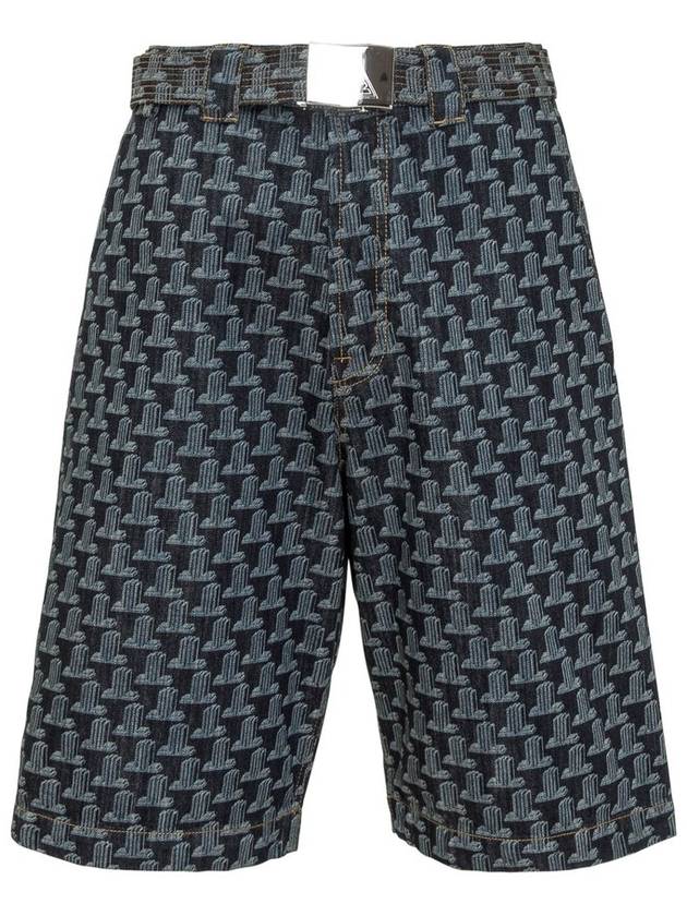 Lanvin 로고 자수 하이웨이스트 쇼츠