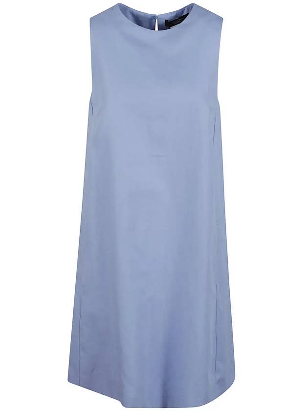 위켄드 맥스 마라 레이서 크루넥 슬리브리스 드레스 RACER2515221102600_018AZZURRO