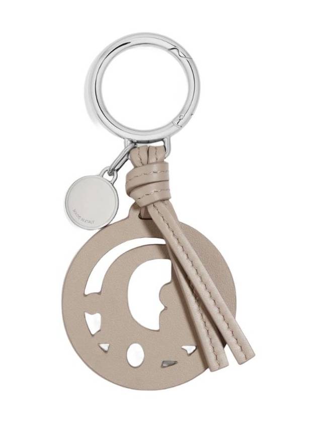 디올 오블리크 키 링 스무스 카프스킨 앤 하드웨어 피니쉬 브래스 베이지 2ESKH529MON H03G