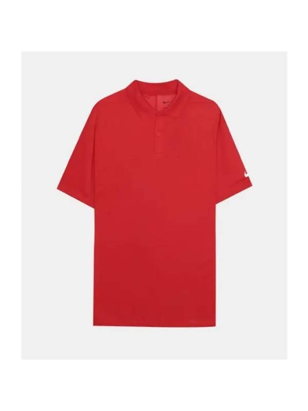 나이키 골프 빅토리 스우시 드라이핏 PK셔츠 레드