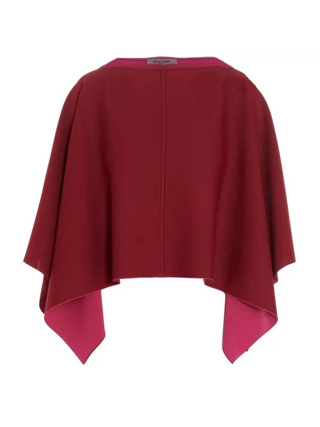 발렌티노 비스코스 케이프 레드