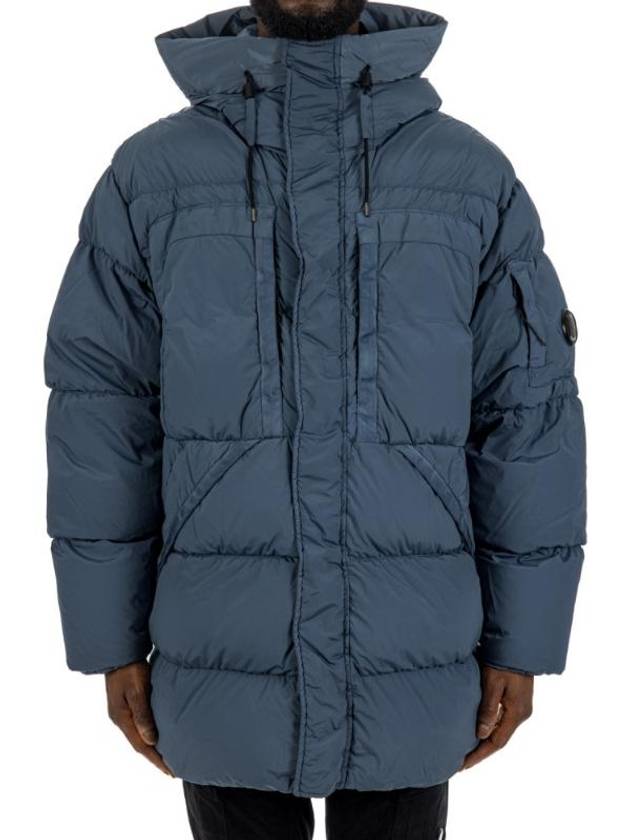 CP컴퍼니 나이크라 R 롱 다운 패딩 블루