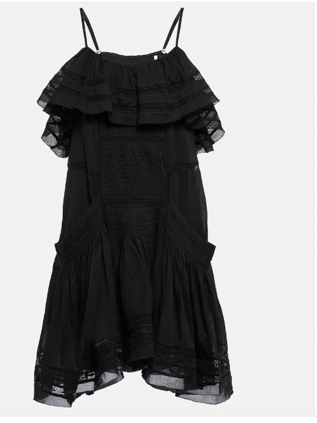 ISABEL MARANT ETOILE 이자벨마랑 에뚜왈 코튼 몰리 블랙 미니원피스 이자벨마랑원피스