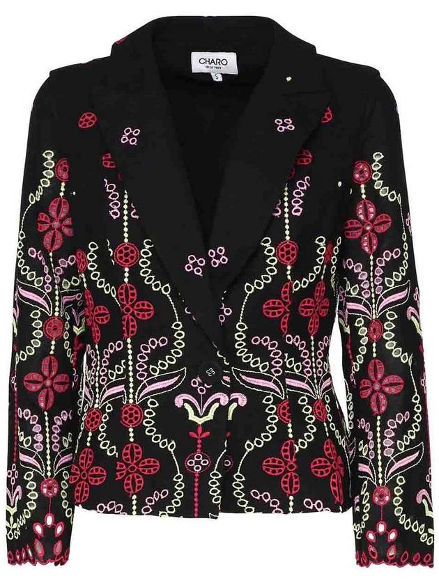 Charo Ruiz Kira Jacket In Cotton And Linen Blend