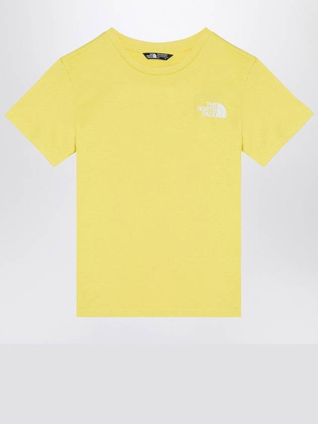 Yellow Cotton Blend Crew-Neck T-Shirt With Logo