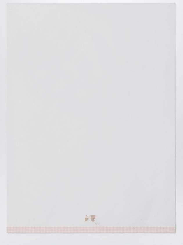 Il Gufo Crib set with sheet and pillowcase white/pink