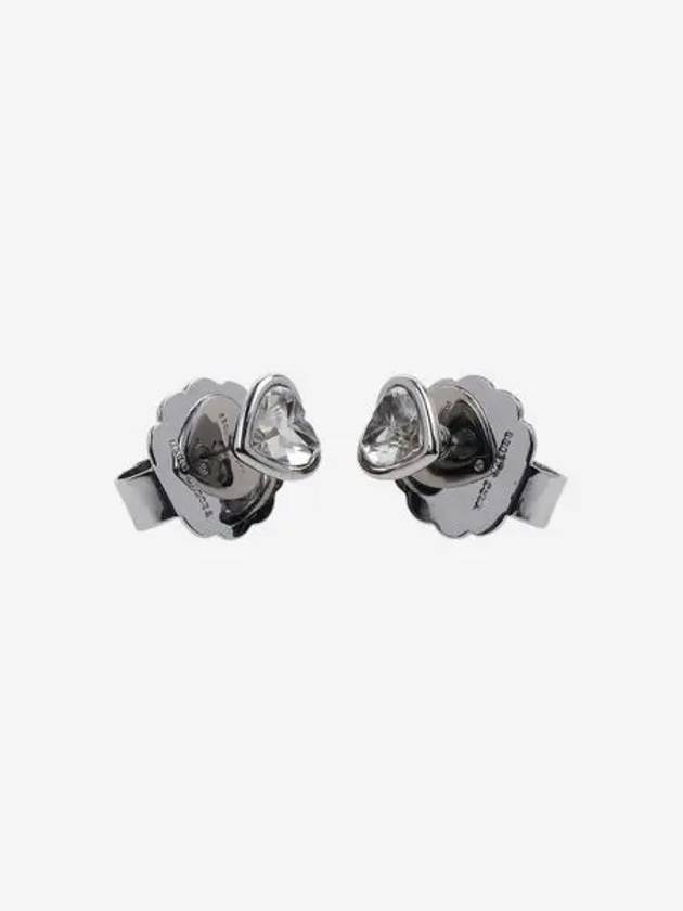 W 마크 제이콥스 더 참드 하트 스터드 이어링 실버 W Marc Jacobs The Charmed Heart Stud Earrings Silver