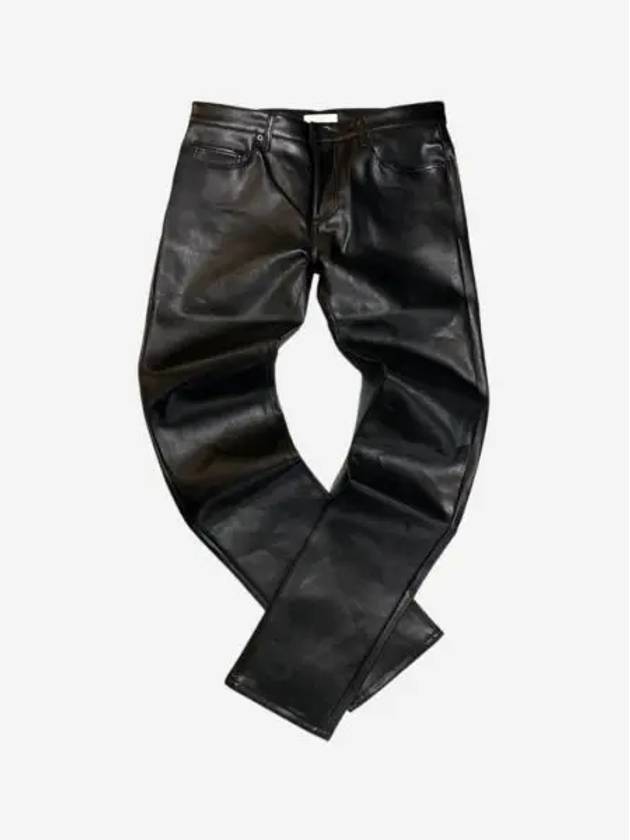 언더마이카 에틀레 슬림 핏 글로시 필름 코티드 진 블랙 잉크 22FW Undermycar Etle Slim Fit Glossy Film Coated Jeans Black Ink 22FW