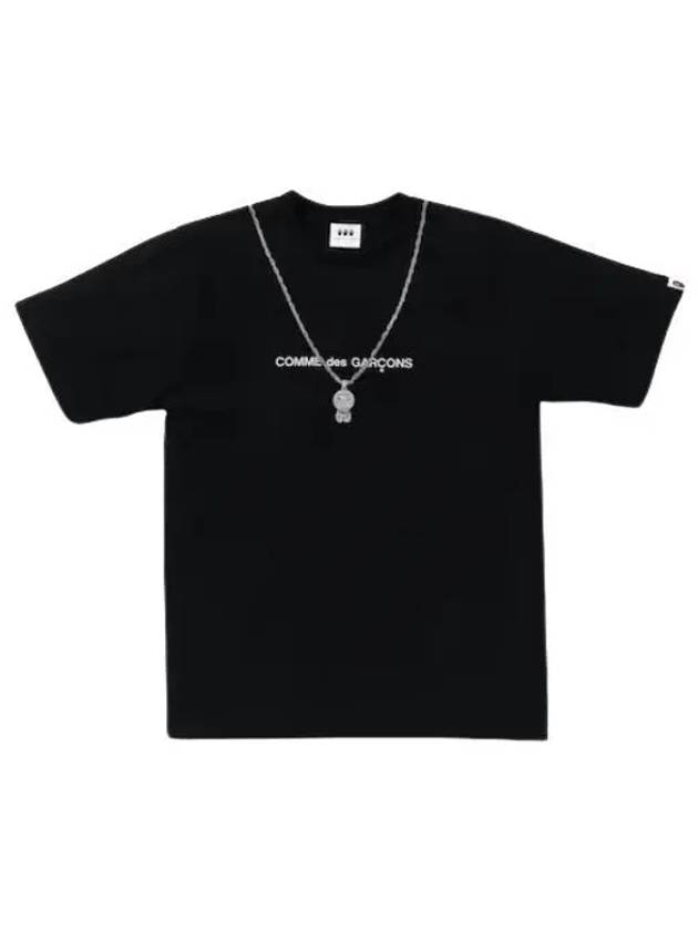 베이프 x 꼼데가르송 오사카 베이비 마일로 체인 2 티셔츠 블랙 BAPE x Comme Des Garcon Osaka Baby Milo Chain 2 T Shirt Black