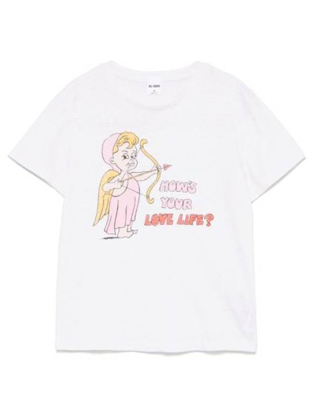 리던 클래식 러브 라이프 반팔 티셔츠 화이트