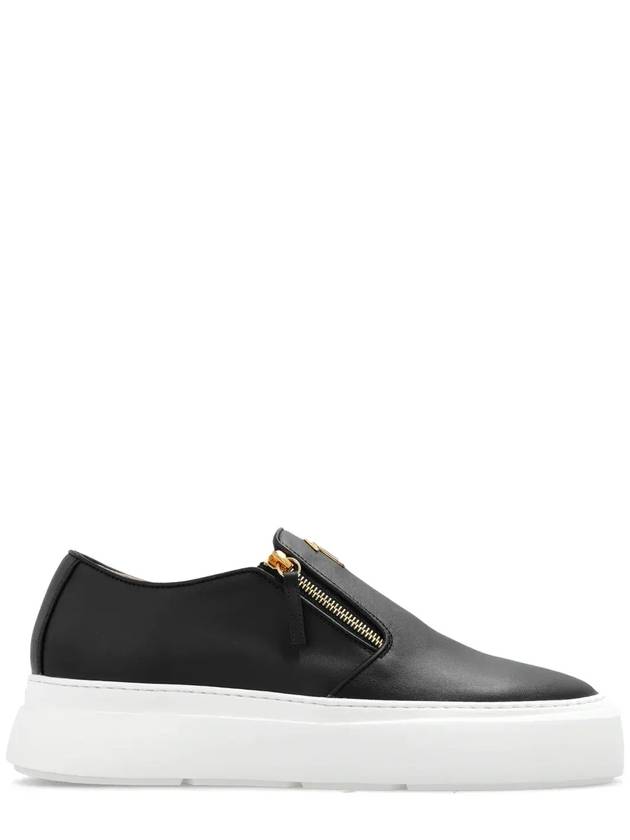Giuseppe Zanotti Conley 지퍼 라운드 토 스니커즈 EU40010001_NERO