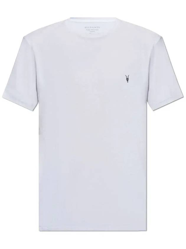 올세인츠 시그니처 크루넥 티셔츠 TONICM028JB_OPTICWHITE