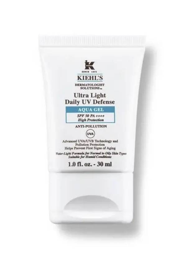 키엘 쿨링 선크림 울트라 라이트 데일리 유브이 디펜스 아쿠아 젤 30ml