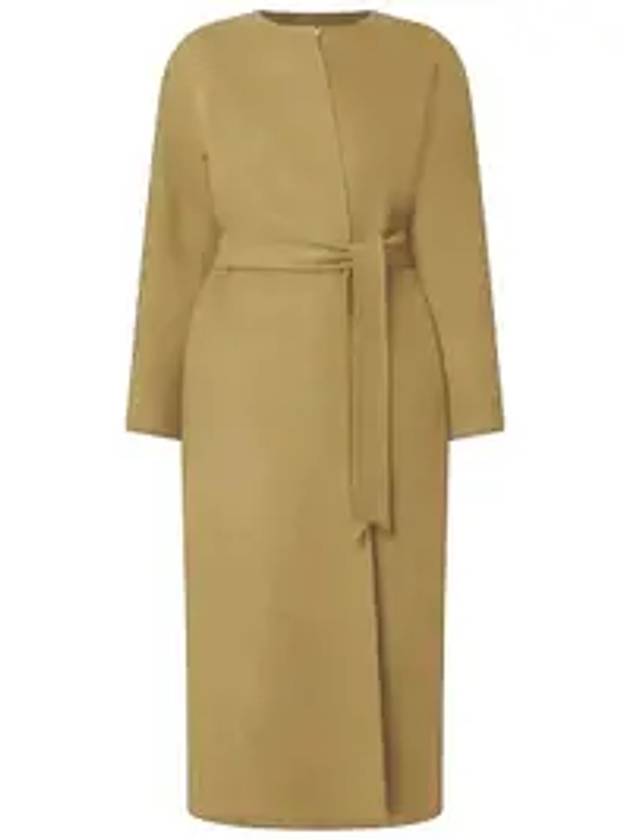 막스마라 아베토네 캐시미어 랩 싱글 코트 베이지