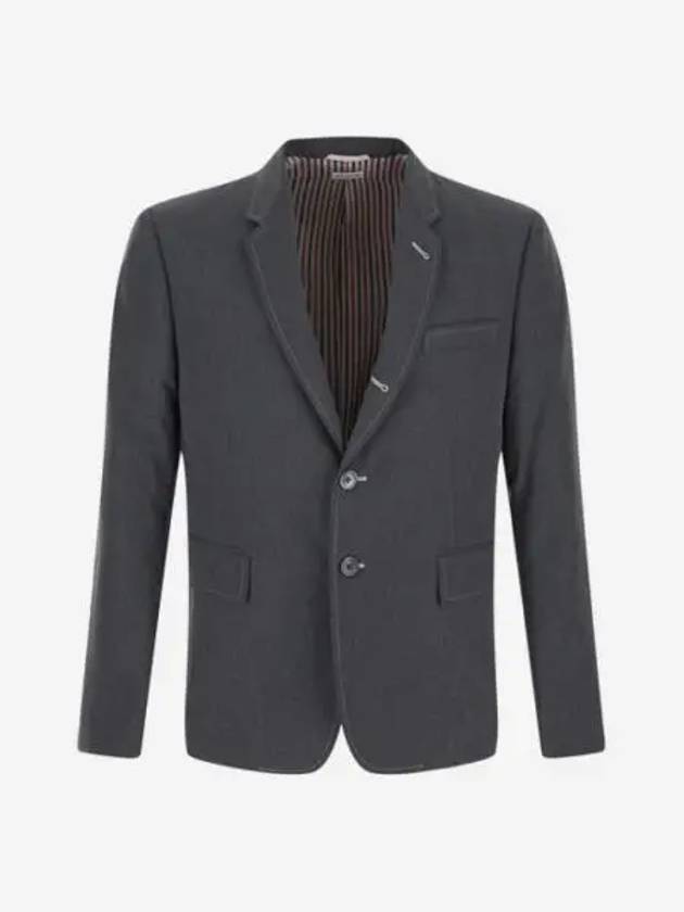 톰브라운 타입라이터 클로스 하이 암홀 스포츠 코트 미디움 그레이 Thom Browne Typewriter Cloth High Armhole Sport Coat Medium Grey