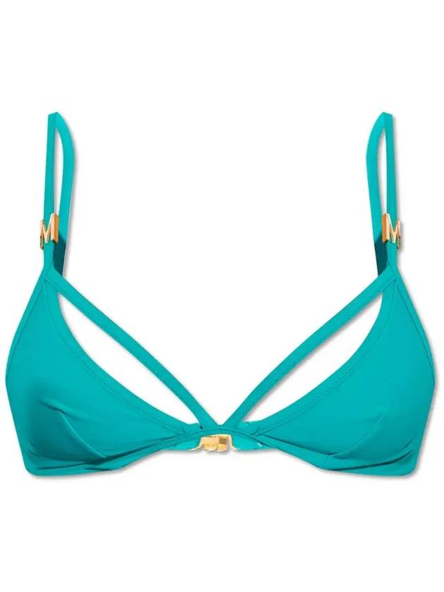 Moschino 로고 플라크 수영복 탑 GRA241V2A57374901_0366