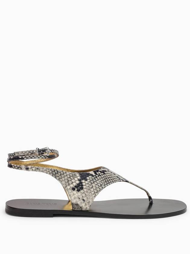 Amalfi Thong Sandal In Leather