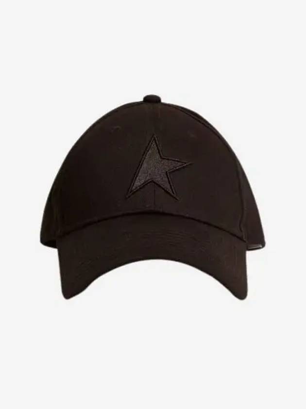 골든구스 스타 베이스볼 캡 블랙 Golden Goose Baseball Cap with Star Black