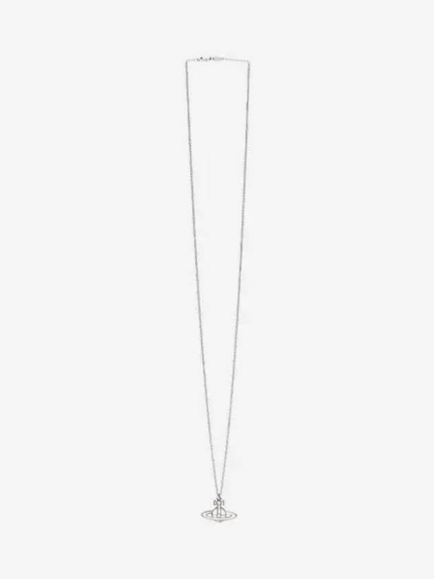 비비안 웨스트우드 씬 플랫 오브 펜던트 실버 Vivienne Westwood Thin Flat Orb Pendant Silver