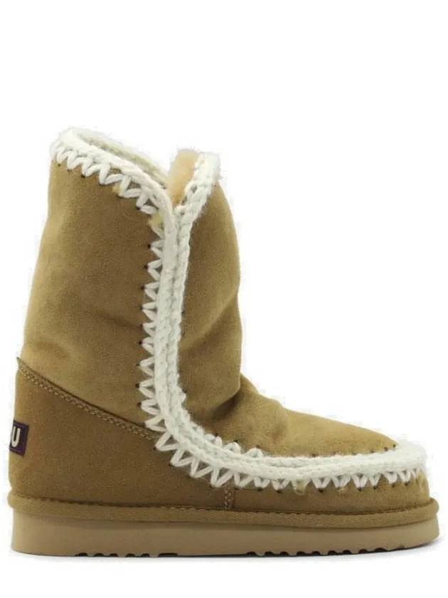Mou 콘트라스트 스티치 청키 부츠 MUFW101023A_ESKIMO24WITHCROSSSTITCHTOB