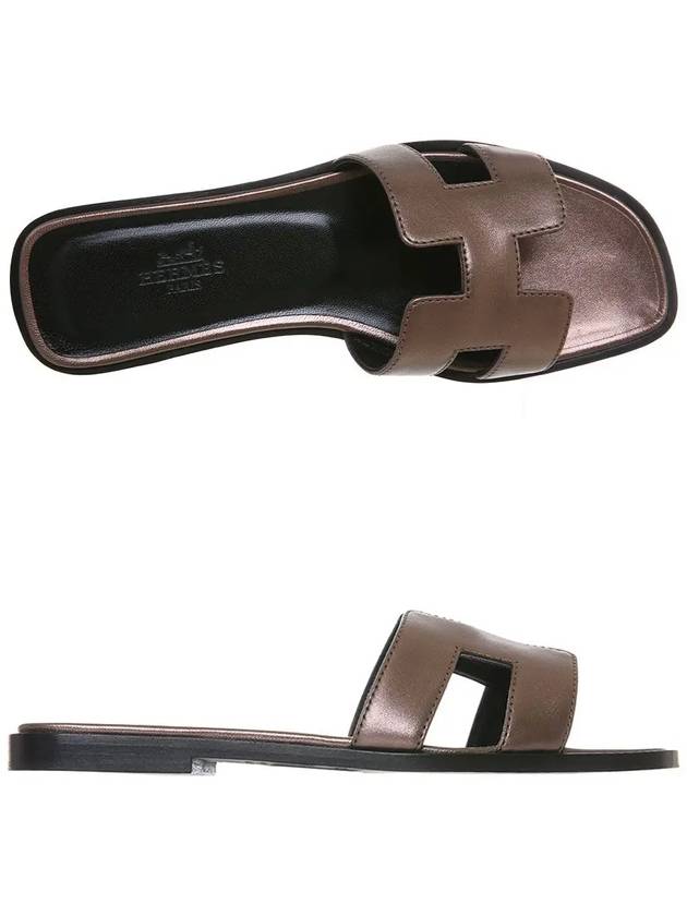 H122086Z O8 에르메스 오란 유광 골드 슬리퍼