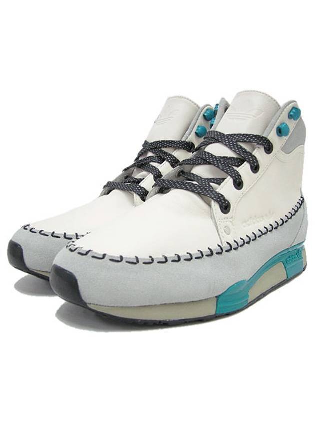 아디다스 ZX800 캐주얼 레더 하이탑 스니커즈 화이트