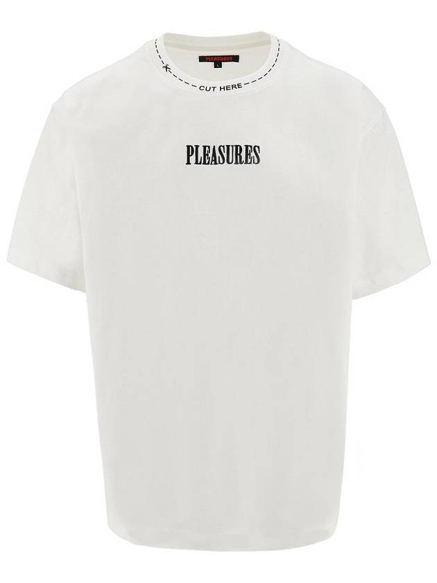 PLEASURES 'Cut Here' heavyweight jersey T-shirt