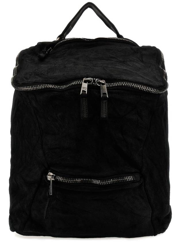 JF 조르지오 브라토 Black Leather backpack BS24S2400VREVNERO
