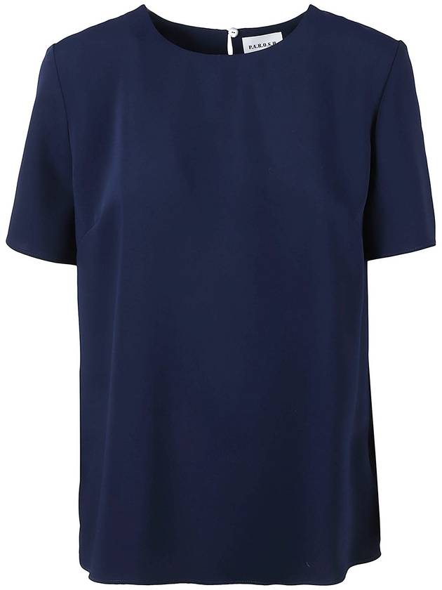 P. A.R. O.S. H. Short sleeves back splited blouse