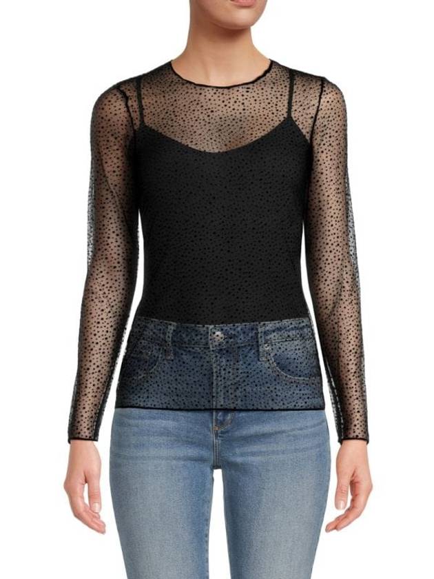 스타라이트 라인스톤 긴팔 탑 Starlight Rhinestone Long Sleeve Top