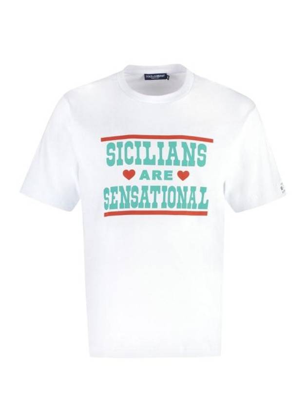 23SS 돌체앤가바나 긴팔 티셔츠 G8QI6TFU7EQ W0001 WHITE