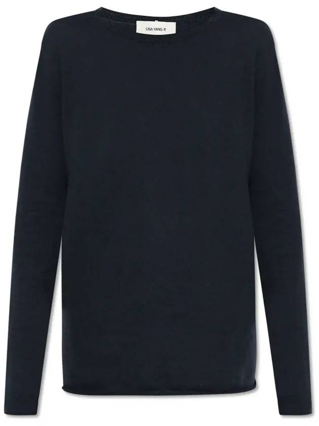 리사 양 클래식 니트 풀오버 20251170_INKBLUE