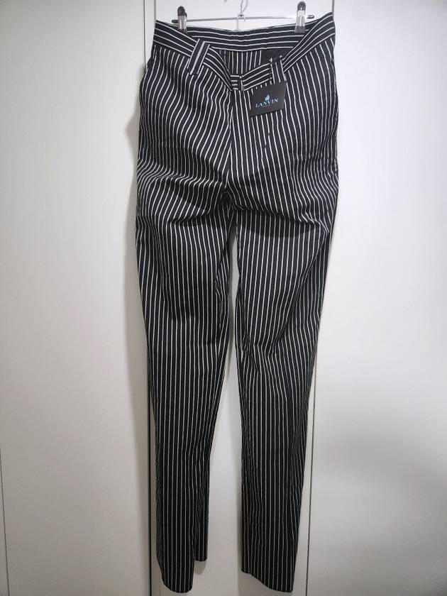LANVIN striped wide leg trouserse 랑방