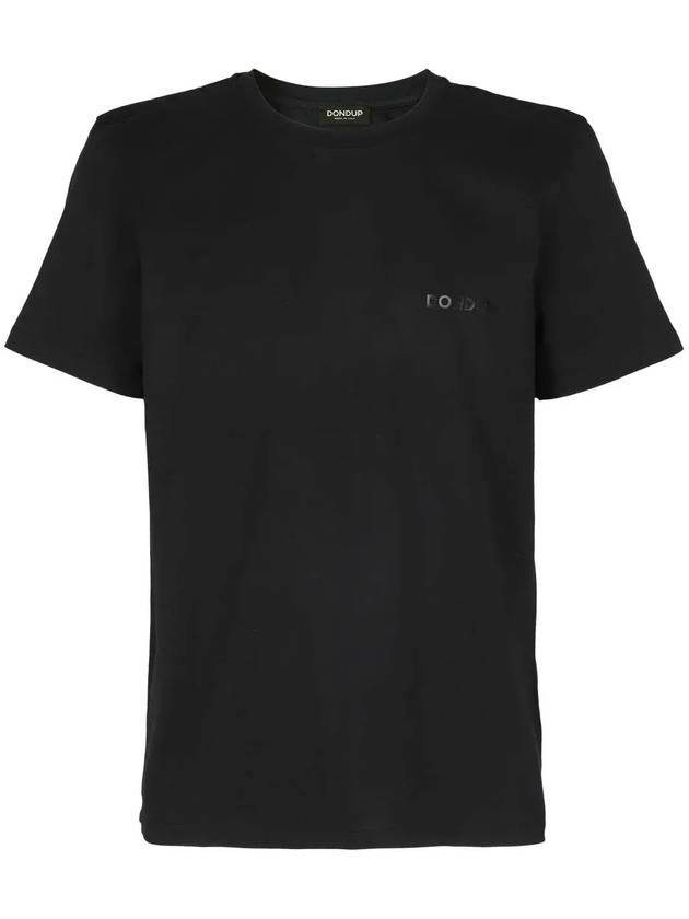 Dondup 로고 프린트 크루넥 티셔츠 US198JF0309UFS3092_999NERO