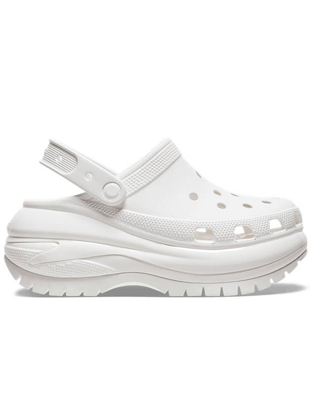 크록스 메가 크러쉬 클로그 남성 여성 샌들 슬리퍼 White