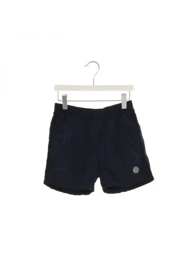 STONE ISLAND 스톤아일랜드 12주년 키즈 로고 패치 스윔팬츠 7416B0213 V0028