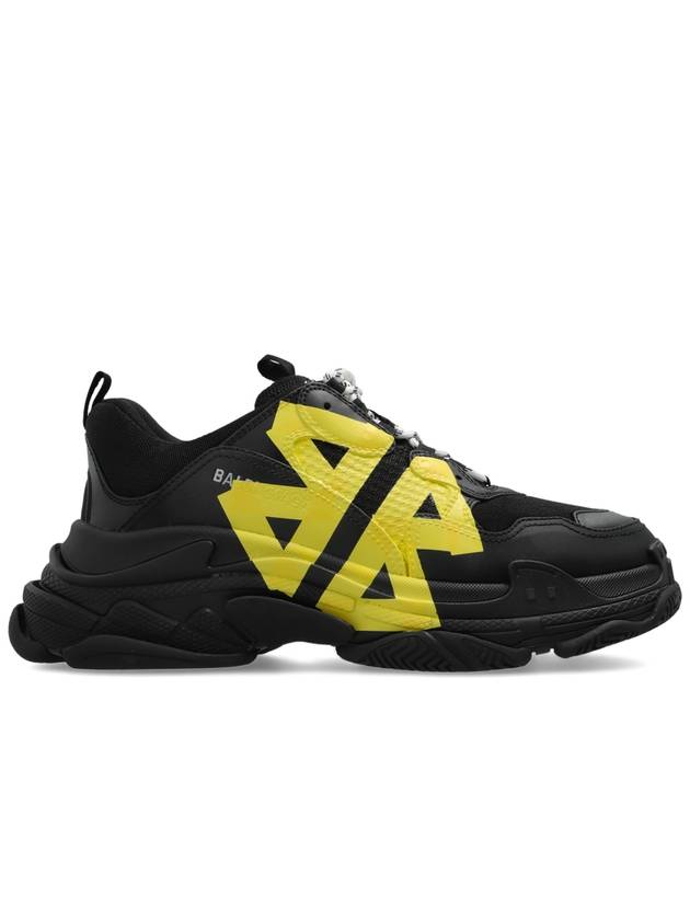 발렌시아가 트리플 S 로우탑 스니커즈 블랙 옐로우