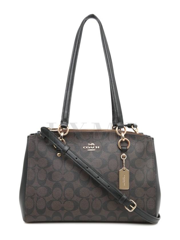 코치 에타 시그니처 캐리올 숄더 보스턴백 F77881