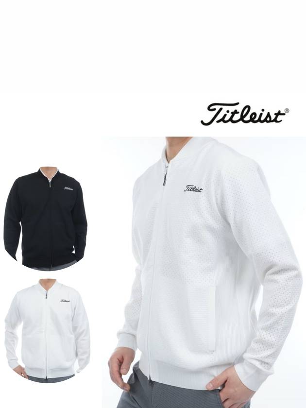 타이틀리스트 2025 풀집업 점퍼 니트 스웨터 경량 스포티 남성용 TMPMR981J