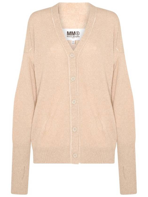 MM6 메종마르지엘라  BEIGE ALPACA BLEND CARDIGAN S52HP0010S18289961
