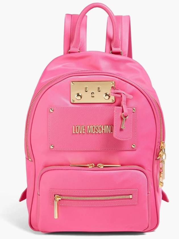러브모스키노 Faux textured leather and shell backpack